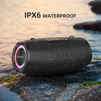ZEALOT 80W Portable Bluetooth Speaker, Stereo Sound