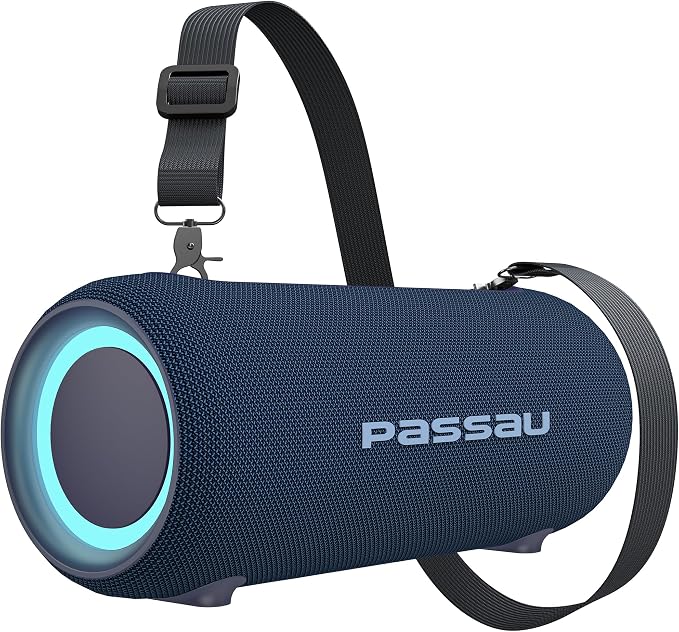 Passau Portable Bluetooth Speakers 40W Peak Loud Stereo Sound, Passive