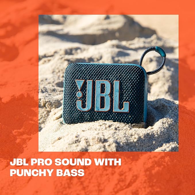 JBL Go 4 - Ultra-Portable, Waterproof and Dustproof Bluetooth Speaker, Big JBL