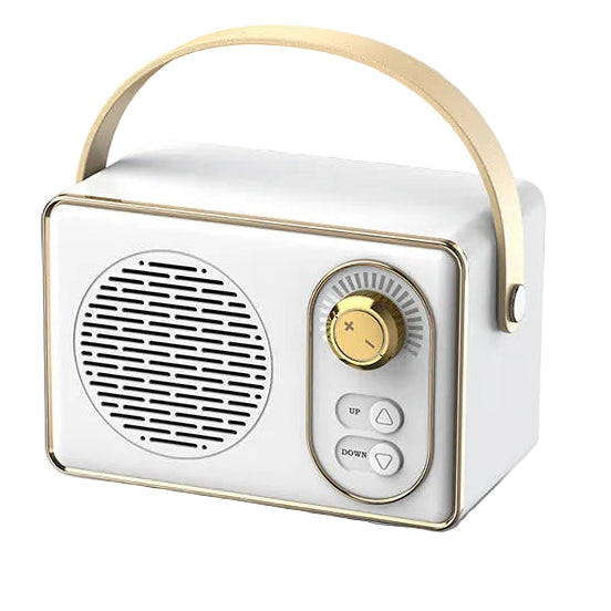 Mini Retro-Style Bluetooth Speaker—Instagram-Worthy Portable Wireless Bluetooth Speaker for Outdoor Use