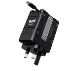 US-Spec Dual-Prong Retractable Cord Charger: All-Protocol Multi-Port Charger with Mecha-Style Design and GaN Technology