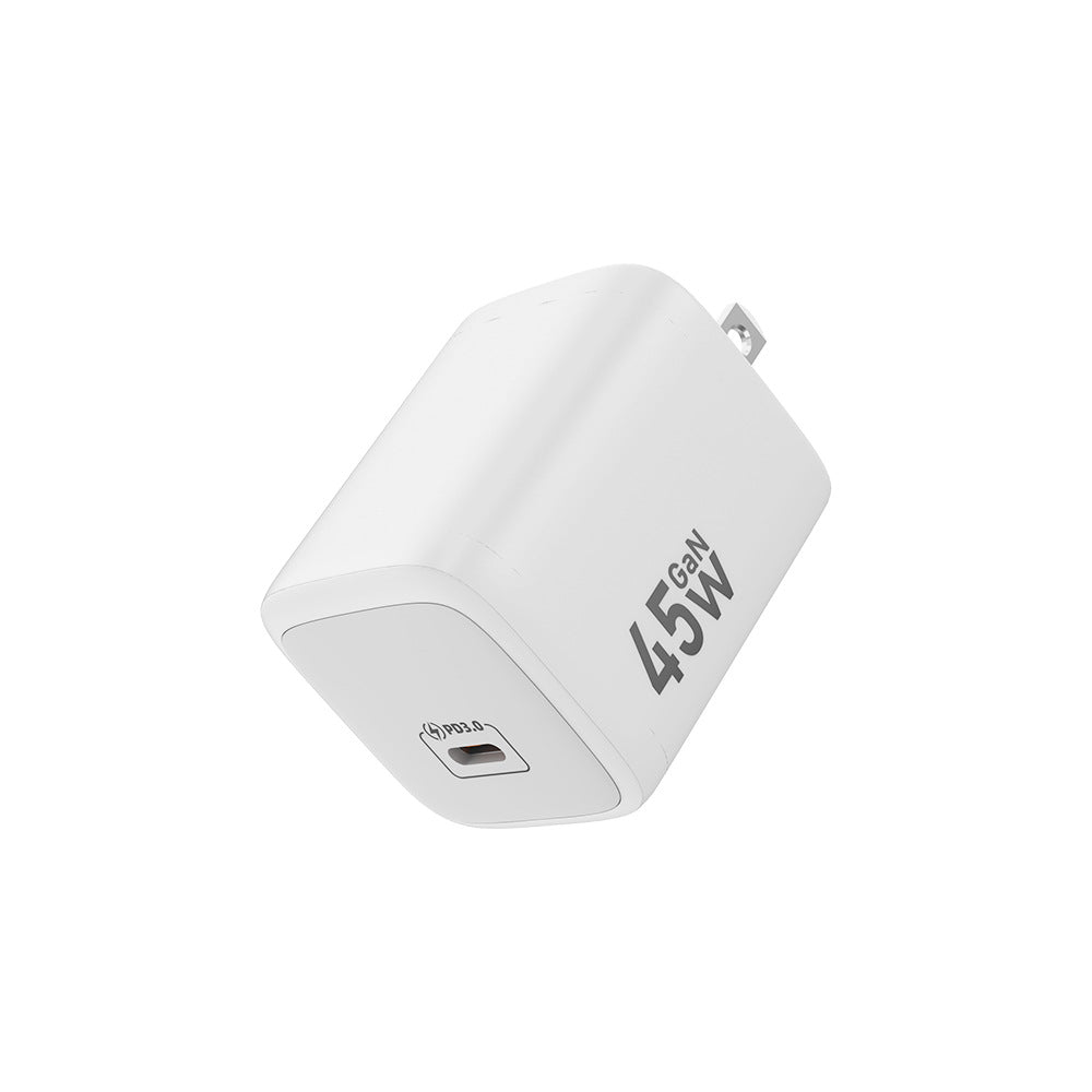 US-Spec PD45WETL-Certified Charger, GaN Fast Charger, Power Adapter for Phones, Laptops, and Tablets