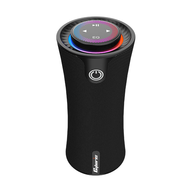 Cyboris New Custom-Designed 80W "Slim Waist" Wireless Bluetooth Speaker with 2.1 System, RGB Lighting, and Surround Sound