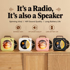 Star and Moon Mood Light, Dopamine Bluetooth Speaker, Birthday Gift, Vinyl Record Player, High-Quality Compact Wireless Speaker