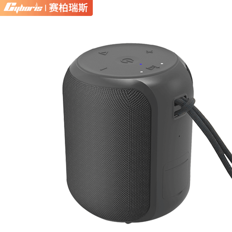 Cyboris Cross-Border Cylindrical 15W Wireless Bluetooth Speaker: Outdoor, Waterproof, Mini, with Card Slot, Subwoofer, Compact Sports Speaker