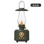 New Cross-Border Kerosene Lamp-Style Bluetooth Speaker: Retro Desktop Bluetooth Speaker, Portable Outdoor Camping Ambience Light Speaker
