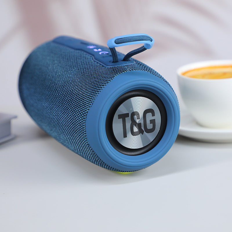 New TG663 Wireless Bluetooth Mini Speaker: Portable Fabric Subwoofer, Outdoor-Ready, TWS-Compatible, Ideal for Calls and as a Gift