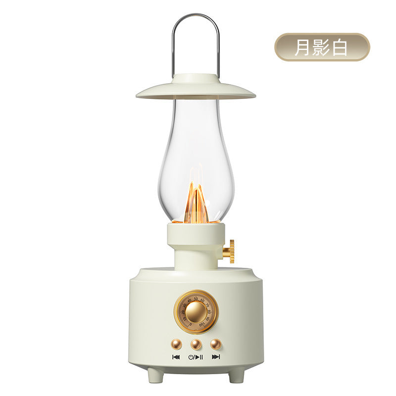 New Cross-Border Kerosene Lamp-Style Bluetooth Speaker: Retro Desktop Bluetooth Speaker, Portable Outdoor Camping Ambience Light Speaker