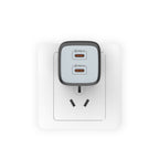 US-Spec PD45WETL-Certified Charger, GaN Fast Charger, Power Adapter for Phones, Laptops, and Tablets
