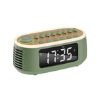 Cyboris Cross-Border Bluetooth 5.3 LED Display Alarm Clock Speaker with Multiple White Noise Combinations and RGB Ambient Lighting