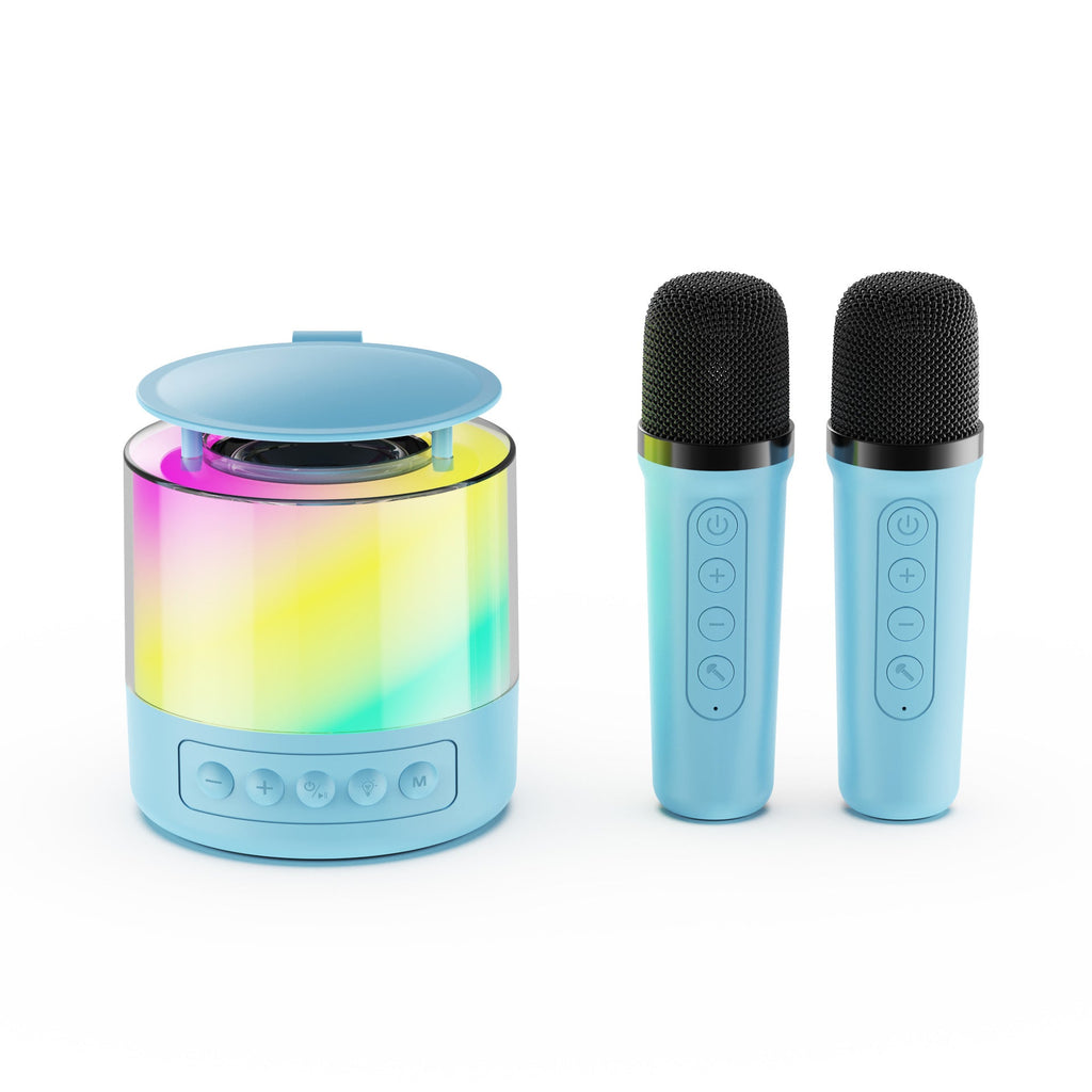 Projection Starry Sky Light Bluetooth Karaoke Speaker All-in-One System with Detachable Microphone KTV Set Outdoor Speaker
