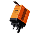 US-Spec Dual-Prong Retractable Cord Charger: All-Protocol Multi-Port Charger with Mecha-Style Design and GaN Technology