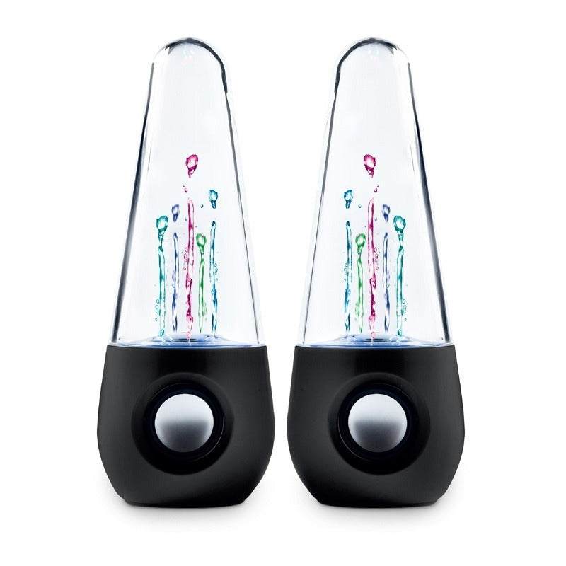 Cross-Border Best-Seller: Wobble-Top Bullet-Shaped Water Dance Speaker with Cable, USB-Powered, and LED Color-Changing Lights—Drop Shipping Available