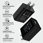 US-Spec 5V/2A Charger with UL/FCC Certification—Universal Power Adapter Compatible with Xiaomi USB Phone Chargers