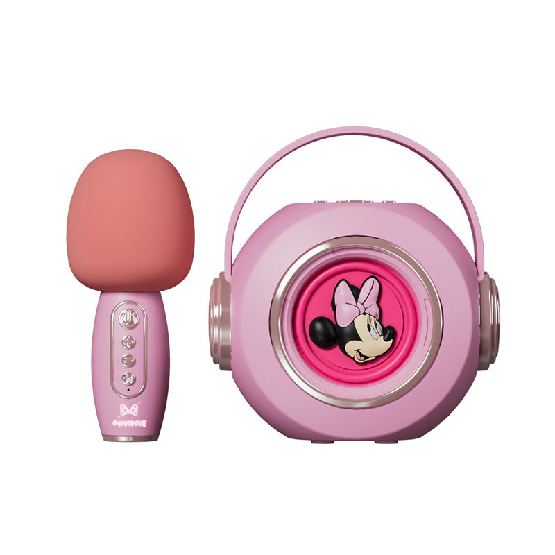 Disney Karaoke Wireless Bluetooth Microphone and Speaker Combo—Home KTV System with Dual Microphones for Singing Together—Home Microphone and Speaker System