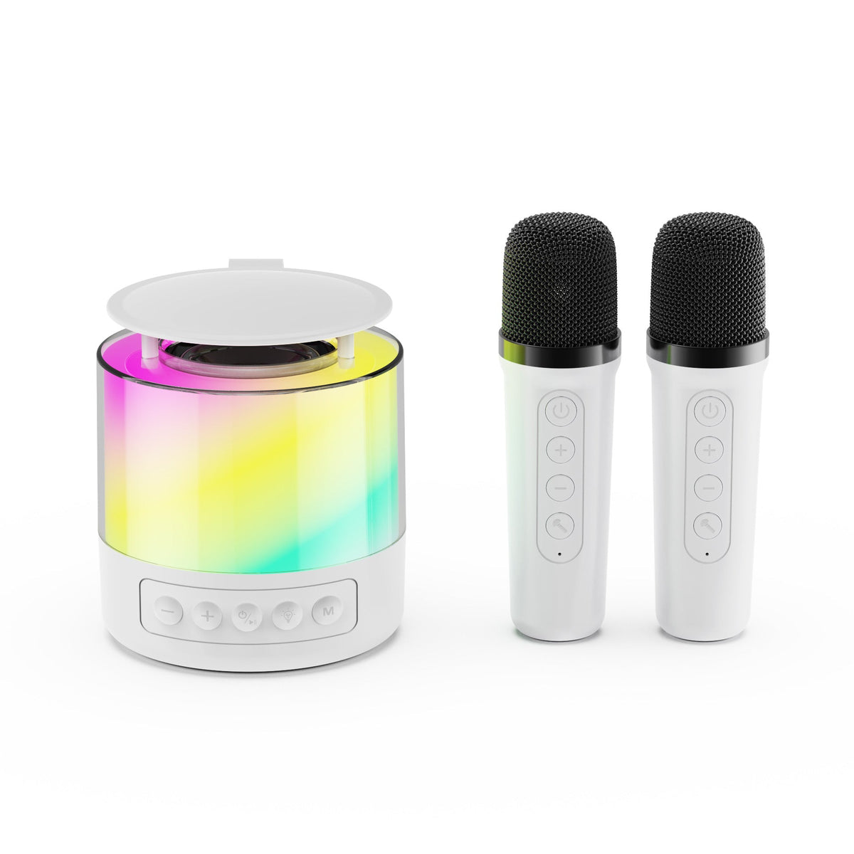 Projection Starry Sky Light Bluetooth Karaoke Speaker All-in-One System with Detachable Microphone KTV Set Outdoor Speaker
