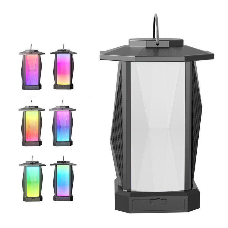 Cyboris Best-Selling Bluetooth Speaker: RGB Lighting, Pulsating Effects, 50W High Power, Dual Subwoofers, Glowing Rhythm Lights, and SD Card Slot