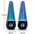 Cross-Border Best-Seller: Wobble-Top Bullet-Shaped Water Dance Speaker with Cable, USB-Powered, and LED Color-Changing Lights—Drop Shipping Available