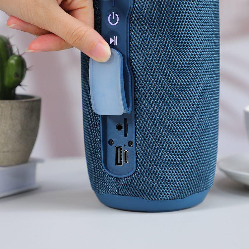 New TG663 Wireless Bluetooth Mini Speaker: Portable Fabric Subwoofer, Outdoor-Ready, TWS-Compatible, Ideal for Calls and as a Gift