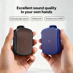 Magnetic Clip-on M1 Portable Bluetooth Speaker, Outdoor Waterproof TWS Stereo, High Volume, Mini Speaker with Heavy Bass.