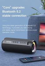 ZEALOT-S51PRO 40W High-power Bluetooth Speaker 3D Stereo Bass Bluetooth Speaker Portable IPX5 Waterproof Suitable TWS Boom Box