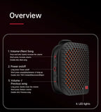 Monster M3 Magnetic Clip-On Mini BT V5.4 Portable Outdoor Sport Wearable Wireless Bluetooth Speakers With Bass Mic