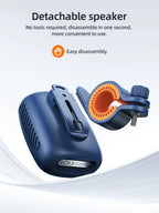 HOCO HC35 Outdoor Riding Bluetooth 5.4 Speaker Wireless Mini Audio Music Player Supports Bluetooth Playback FM TF Card USB Flash