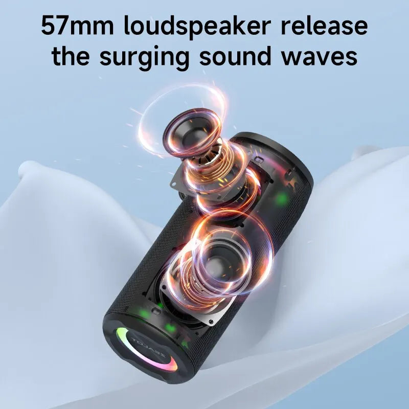 ZEALOT-S51PRO 40W High-power Bluetooth Speaker 3D Stereo Bass Bluetooth Speaker Portable IPX5 Waterproof Suitable TWS Boom Box
