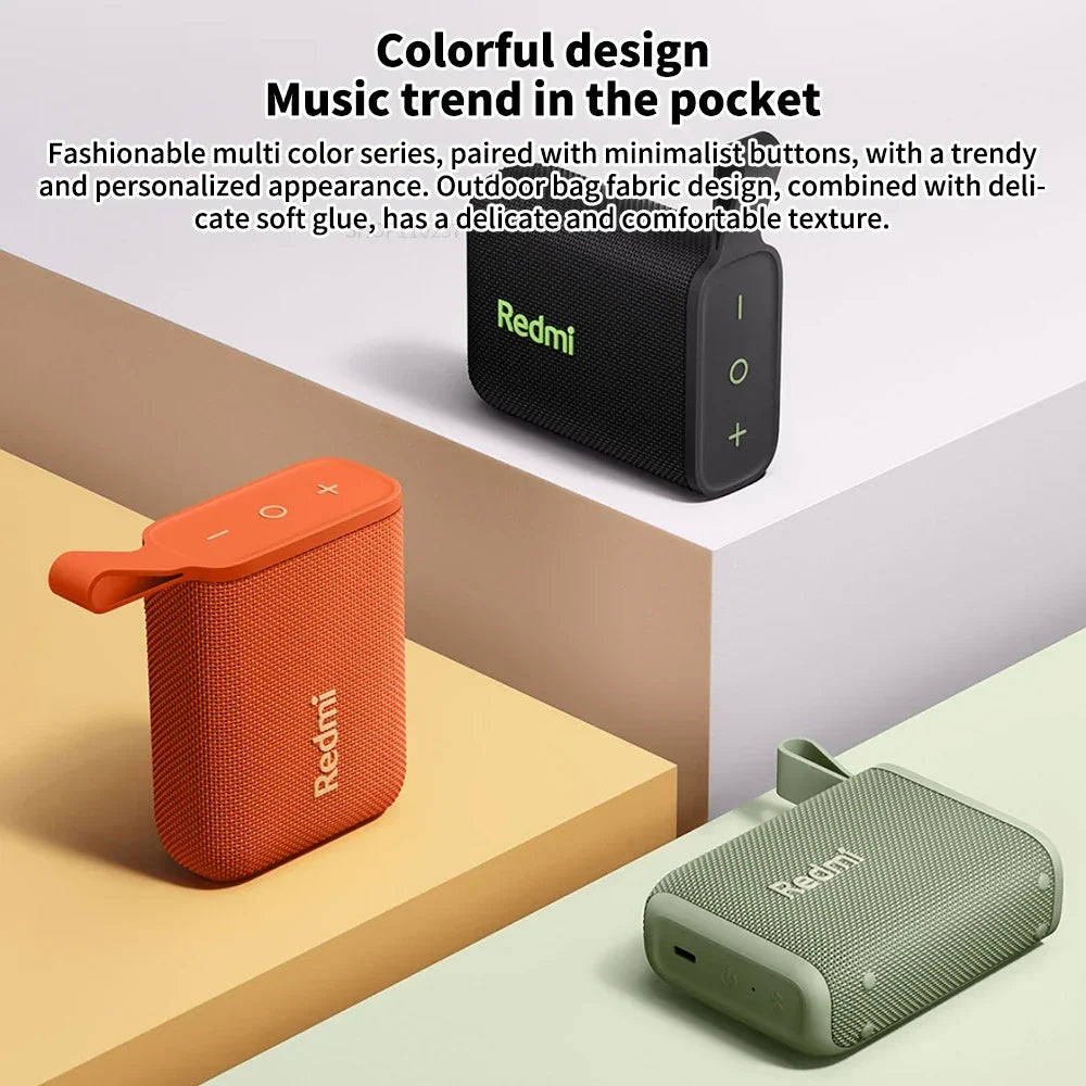 Redmi Portable Bluetooth Speaker Outdoor IP67 Stereo Powerful Sound  Box BT5.3 RGB Dual Pairing TWS Connectivity Colorful -CN