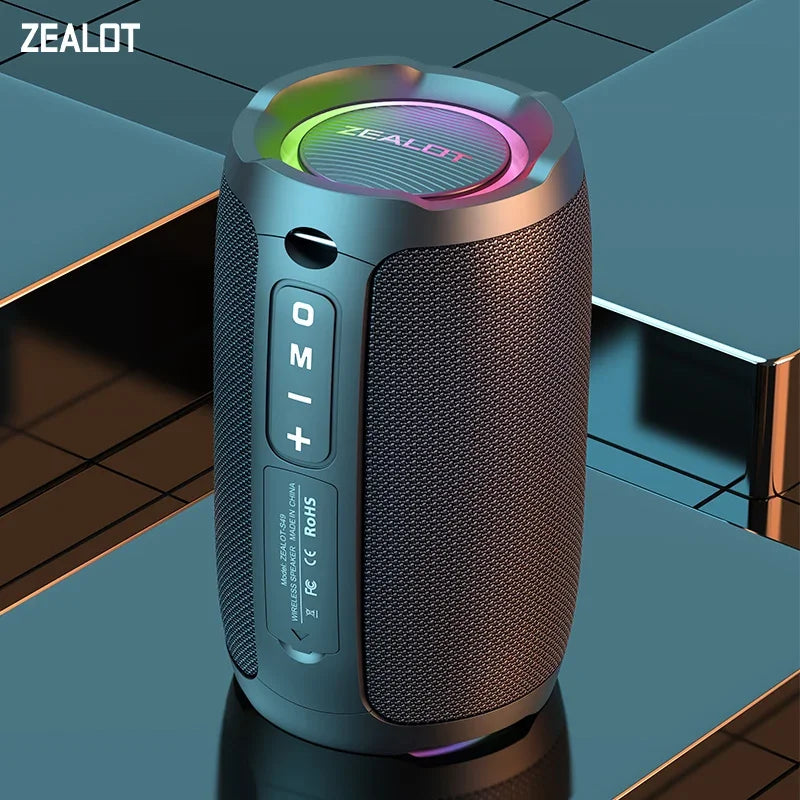 Zealot-S49 10W Portable Bluetooth Speaker Stereo Sound IPX7 Waterproof Wireless Bluetooth 5.2 Excellent Bass Performance