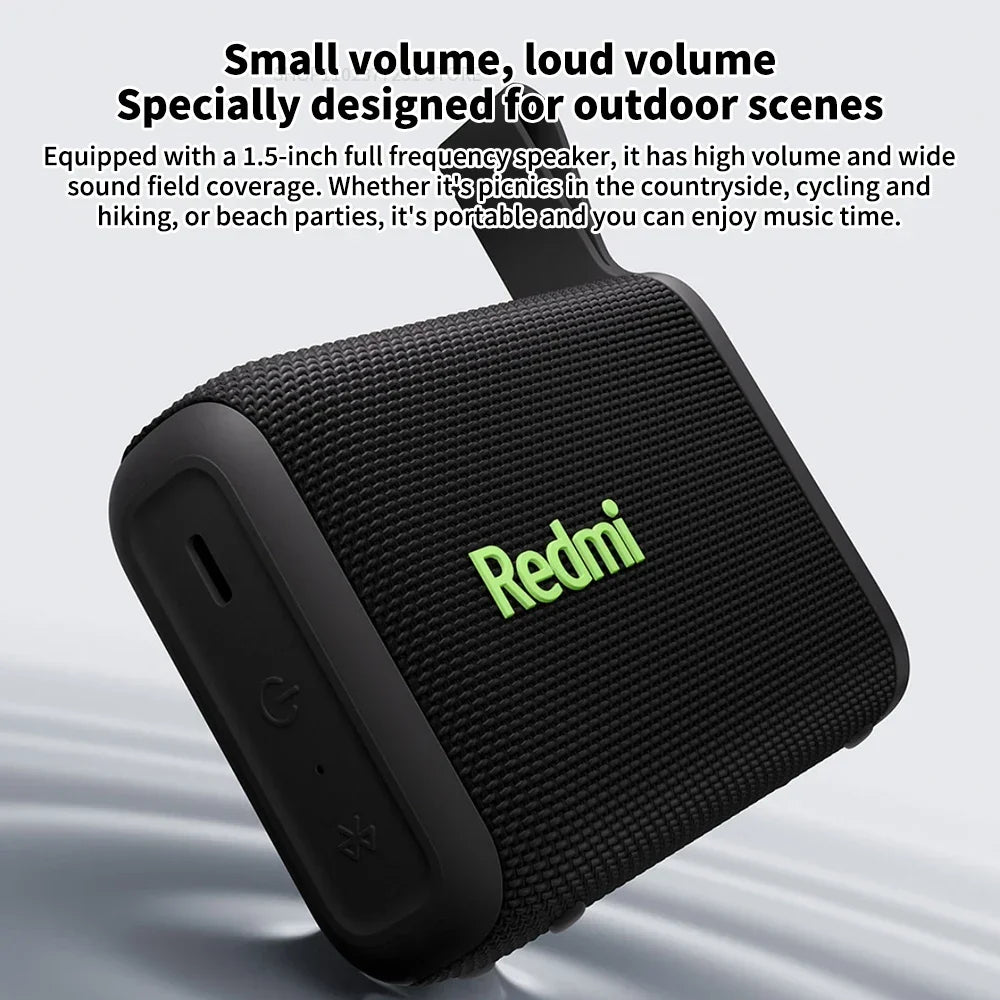 Redmi Portable Bluetooth Speaker Outdoor IP67 Stereo Powerful Sound  Box BT5.3 RGB Dual Pairing TWS Connectivity Colorful -CN
