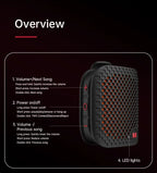 Monster M3 TWS Stereoscopic Wireless Touch Speaker Lightweight Bluetooth 5.4 Magnetic Clip Sports Music Player
