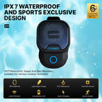 Wearable Bluetooth Speaker IPX7 Waterproof Portable Speakers Outdoor Sport Clip-On Microphone Speaker Calls/Music Mini Sound Box