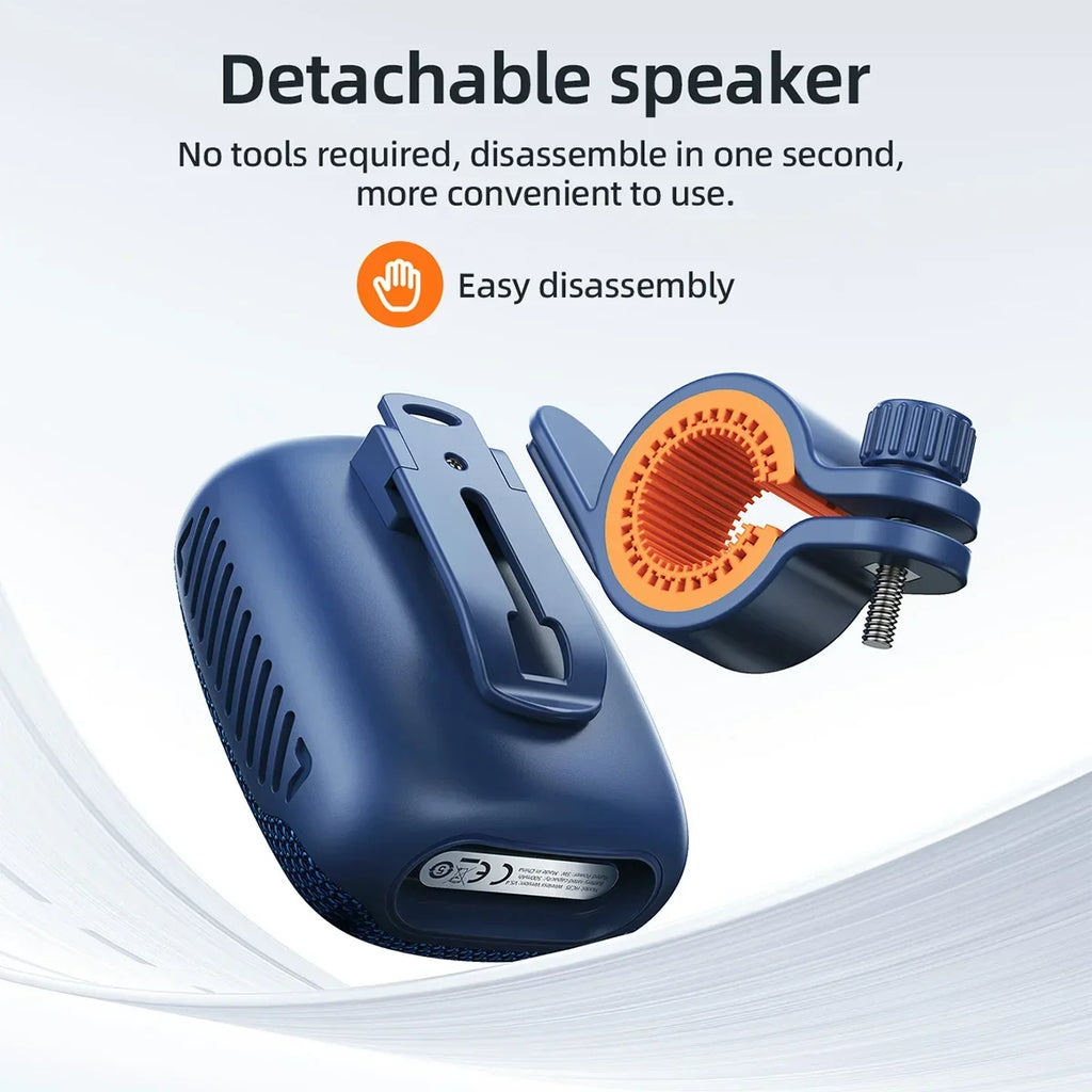 HOCO HC35 Outdoor Riding Bluetooth 5.4 Speaker Wireless Mini Audio Music Player Supports Bluetooth Playback FM TF Card USB Flash