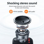 HOCO HC35 Outdoor Riding Bluetooth 5.4 Speaker Wireless Mini Audio Music Player Supports Bluetooth Playback FM TF Card USB Flash