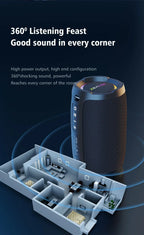 Zealot-S49 10W Portable Bluetooth Speaker Stereo Sound IPX7 Waterproof Wireless Bluetooth 5.2 Excellent Bass Performance