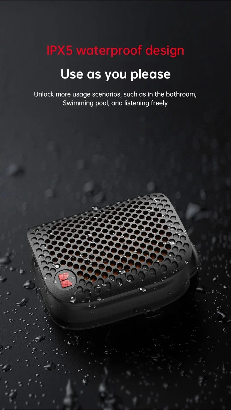 Monster M3 Magnetic Clip-On Mini BT V5.4 Portable Outdoor Sport Wearable Wireless Bluetooth Speakers With Bass Mic
