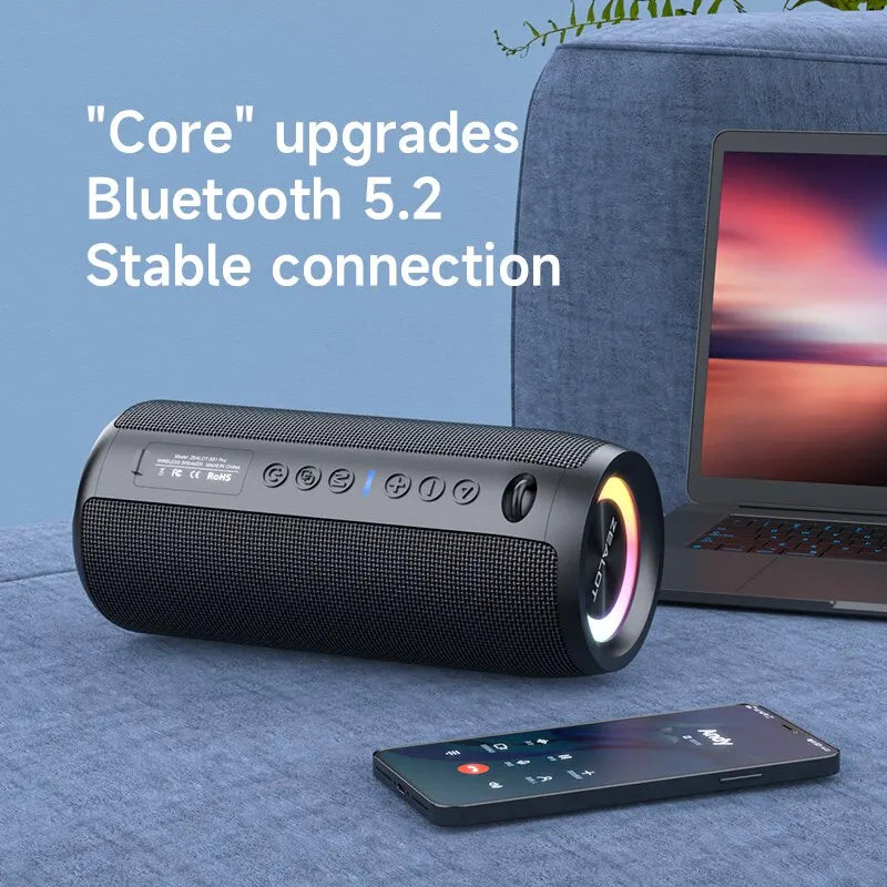 ZEALOT-S51PRO 40W High-power Bluetooth Speaker 3D Stereo Bass Bluetooth Speaker Portable IPX5 Waterproof Suitable TWS Boom Box