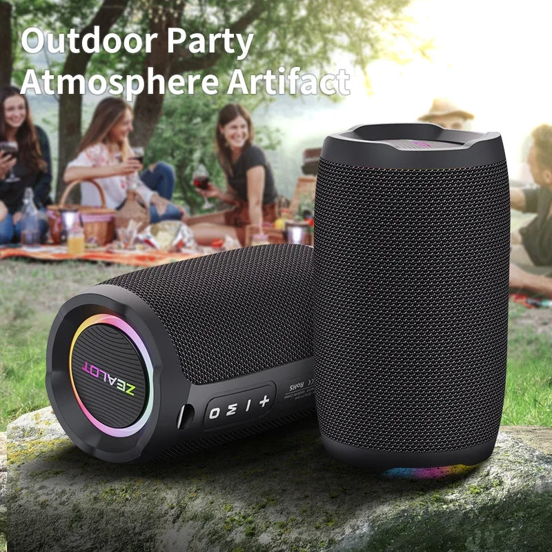 Zealot-S49 10W Portable Bluetooth Speaker Stereo Sound IPX7 Waterproof Wireless Bluetooth 5.2 Excellent Bass Performance