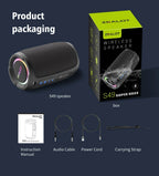Zealot-S49 10W Portable Bluetooth Speaker Stereo Sound IPX7 Waterproof Wireless Bluetooth 5.2 Excellent Bass Performance