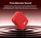 Monster M17 Mini Bluetooth 5.4 Speaker Portable Wireless Loudspeaker Magnetic Clip Design HIFI Bass Stereo Outdoor Travel